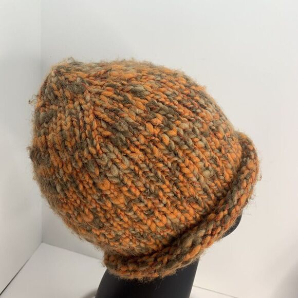 Inverni Wool Beanie Women\'s Hat Made in Italy Beige‎ White Nude Cable Knit main image 5